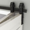 TSMST 3FT/36" Heavy Duty Sturdy Bifold Barn Door Hardware Kit