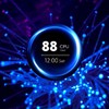 Computer Temp Monitor 2.8in Round LCD HD Micro USB Dimmable