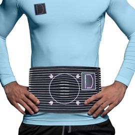 Abdomencare Umbilical Hernia Belt for Men and Women | Abdominal Hernia Belt for Women & Men with 2 Unique Compression Pads | Belly Button Umbilical Hernia Belts for Men | Hernia Support Binder | L/XL