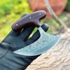 Ulu Knife Best Alaska Ulu Knife W/Sheath fixed Blade Damascus