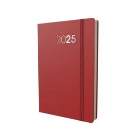 Collins Legacy 2025 Planner - Pocket Week To View Diary - Red - (CL73.15-25) - Professional Weekly Planner with Soft Touch Cover