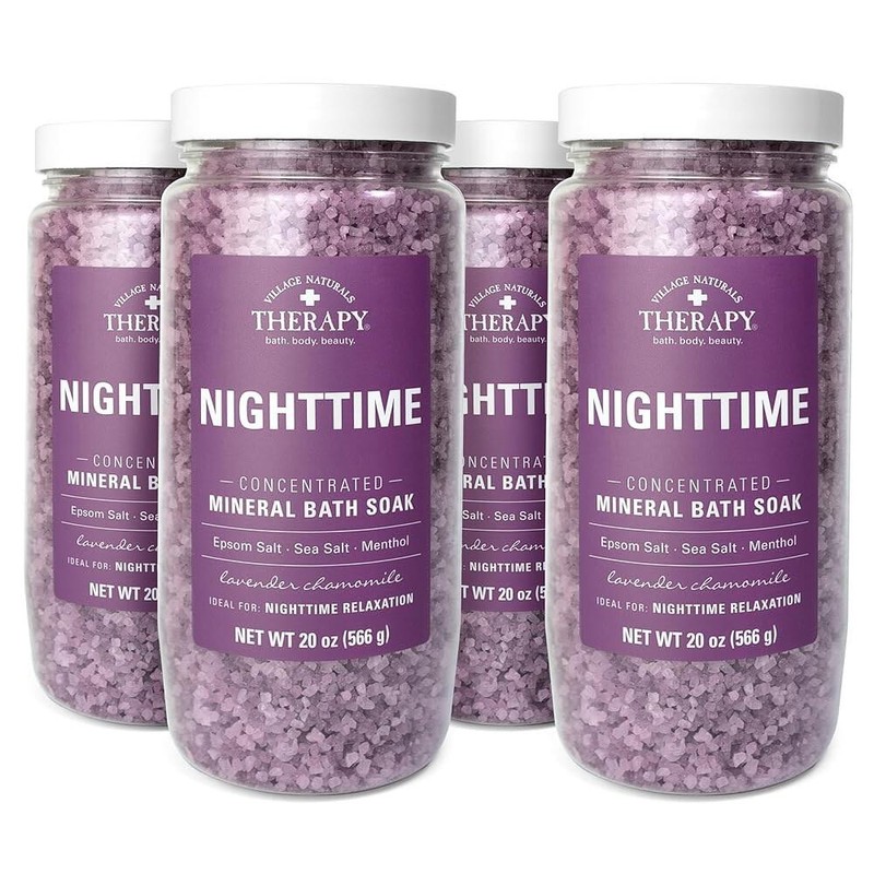 Village Naturals 빌리지 내추럴 테라피 야간 농축 미네랄 배스 소크,