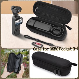 Case for DJI Osmo Pocket 3, Portable Hard Shell Storage Bag Compatible with DJI Osmo Pocket 3, Protective Carry Bag for DJI Pocket 3, Osmo Pocket 3 Accessories, black, Travel Box Storage Bag