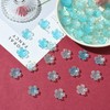COGCHARGER 100Pcs Acrylic Flower Beads Cherry Blossom Acrylic Beads Flower