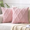 MIULEE Light Pink Decorative Valentines Throw Pillow Covers 18x18 Inch