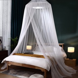 VZATT Mosquito Net Bed, Mosquito Net Suitable for Large Single or Double Beds, Travel Mosquito Net Bed Against Insects and Mosquitoes, Light and Airy Hanging Mosquito Net, Large Size