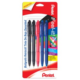 Pentel BX420BP5-M Bolígrafo Rt Feel-It 1.0 mm BP 5 piezas Color ABC