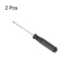 sourcing map Mini Phillips Screwdriver, 2.0mm Cross Head with Black
