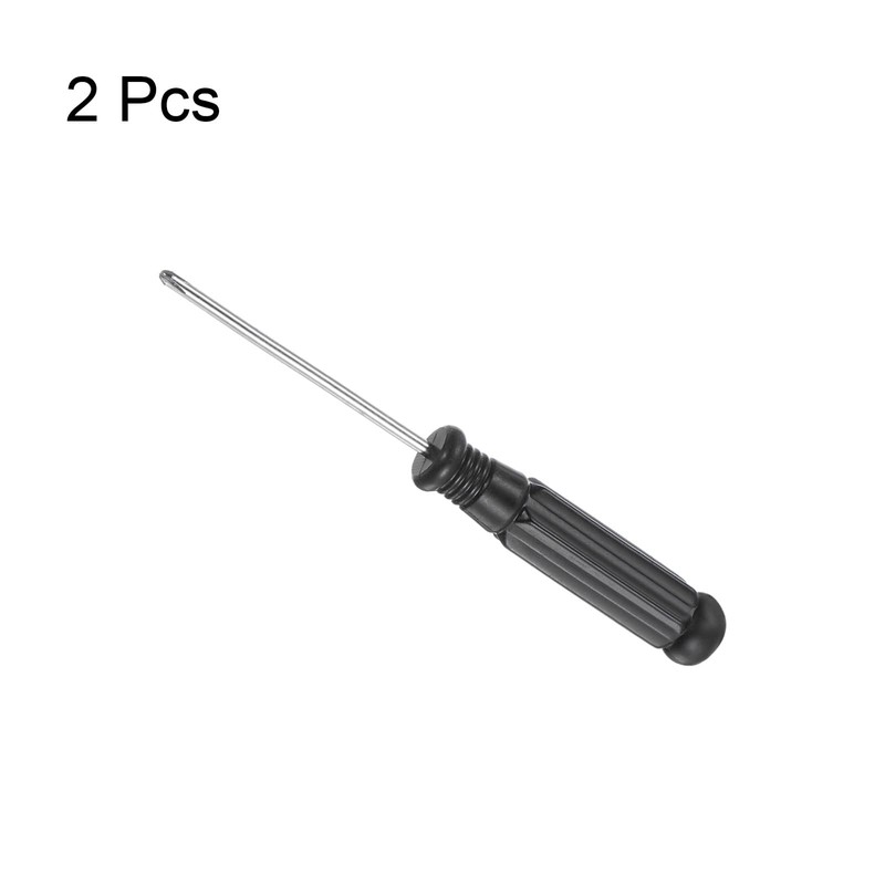 sourcing map Mini Phillips Screwdriver, 2.0mm Cross Head with Black