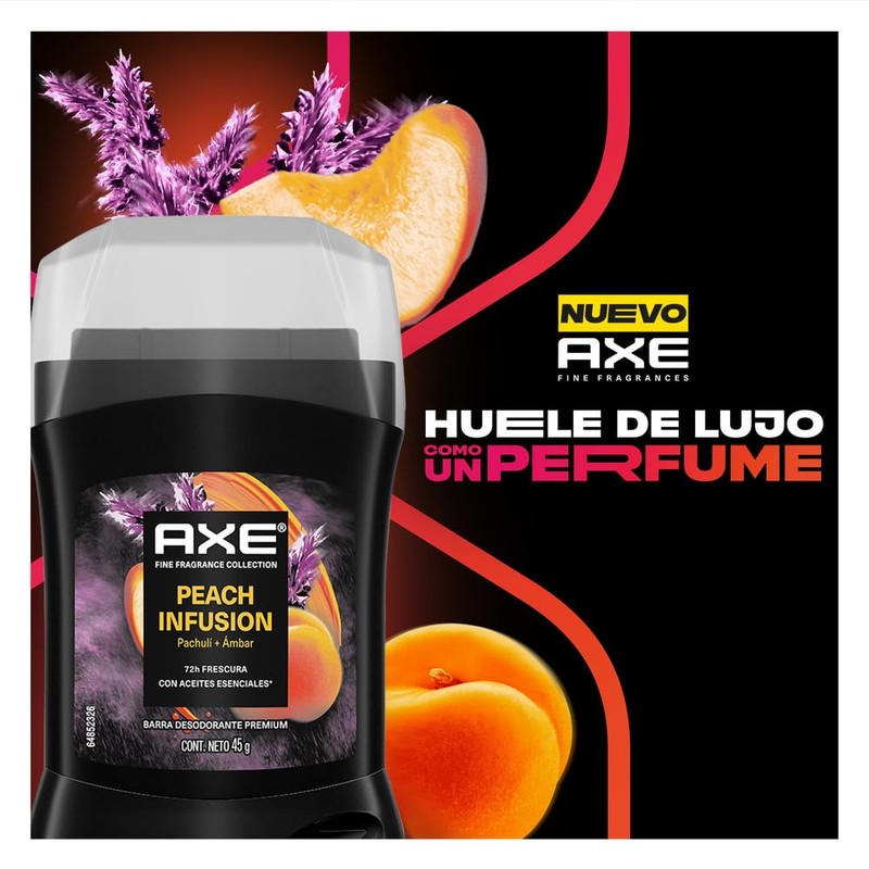 Axe Desodorante premium en barra Peach Infusion 45 g