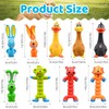 9 Pack Squeaky Latex Dog Toys, 7 Inch Rubber Dog