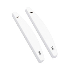 JAPURE 2-in-1 MEGA Sponge Nail File - 180/240 Grit Double Sided Professional Buffer for Manicure & Pedicure - Salon Quality Nail Shaping Tool for Thick Nails & Calluses 1 Pcs