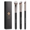TEOYALL Contour Conceal Brush Set, 3PCS Angled Synthetic Under Eye