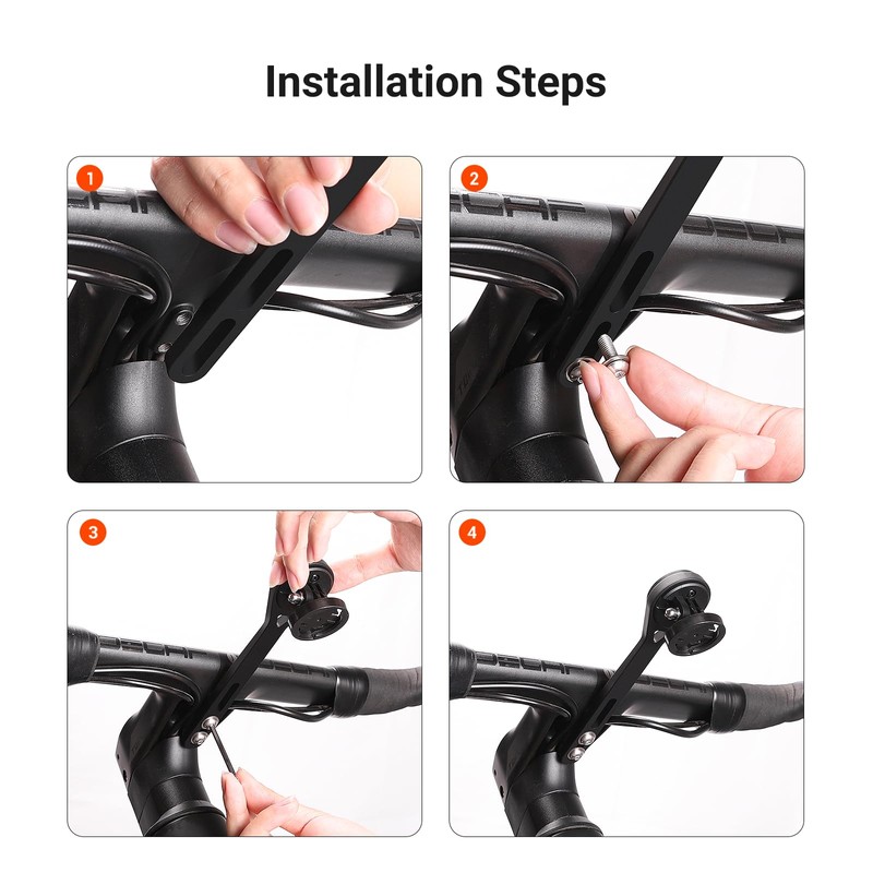 COOSPO Out-Front Bike Computer Mount MT6S, Extended Cycling Computer Aero
