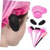 FRCOLOR 6pcs Rose Hair Dye Kit Hair Coloring Tools Set