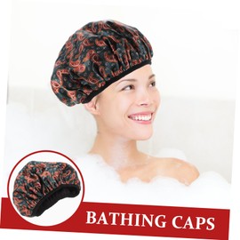 Mikinona Bathing Cap Shower Caps for Dry Hair Portable and Lightweight Hair Bonnet Multi Functional Bath Hat for Travel and Daily Use