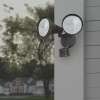 Patriot Lighting Dualux Bronze Dual Head Motion Sensor Wall Mount