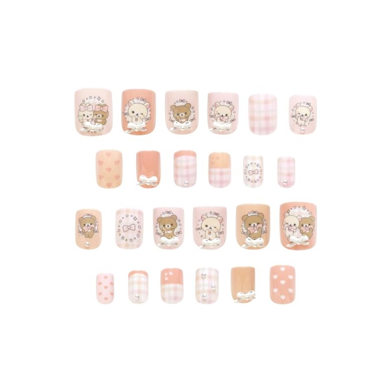 San-X FE45201 Rilakkuma Nail Tips Korilakkuma Chiroic Bear
