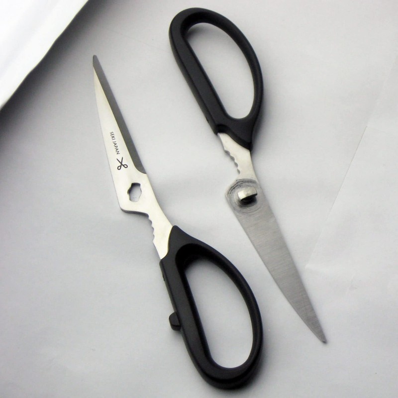 Nagao Seki Kitchen Scissors, 7.1 inches (18 cm), Disassemble and