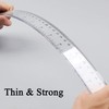 2 Pack Plastic Ruler Straight Ruler Clear See Through Measuring