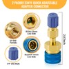 R1234YF Adapter, R1234YF to R134A Conversion Quick Coupler, Red and
