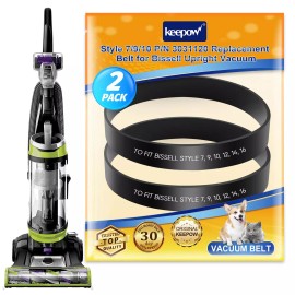 For BISSELL KEEPOW Style 7/9/10 P/N 3031120 Replacement Belt for Bissell Vacuum 2 Pack