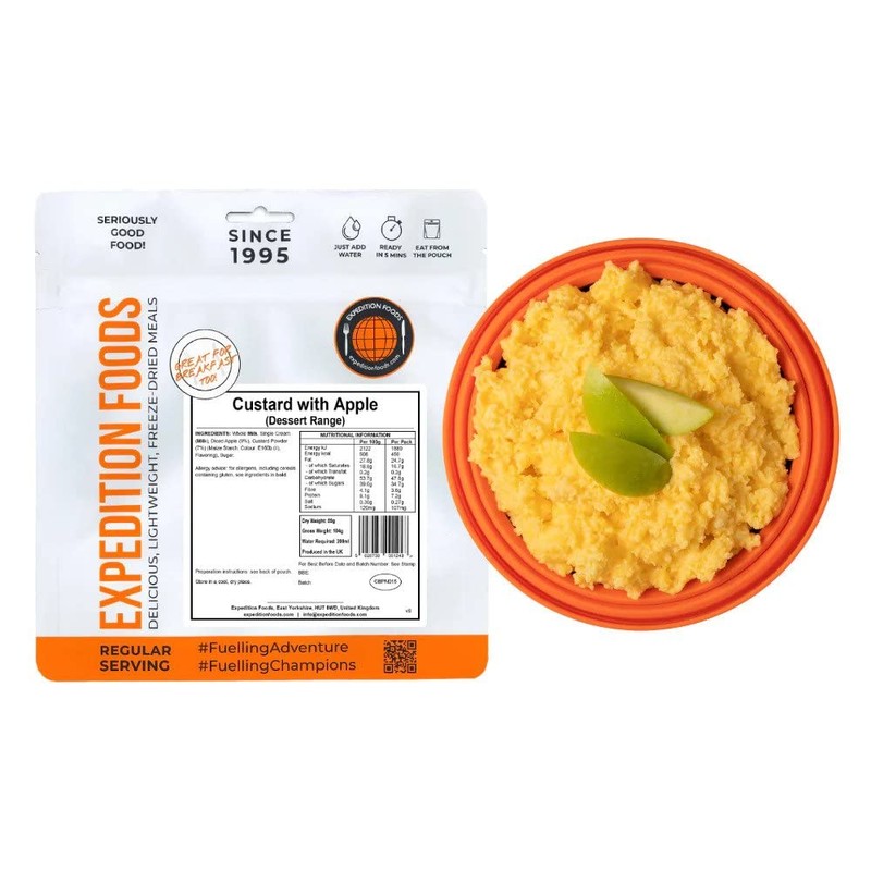 Custard with Apple (Breakfast / Dessert Range) | Freeze-Dried Camping &