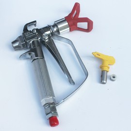 KIPA 3600 PSI Spray Gun with Tip & Guard Airless Paint Sprayer for Titan Wagner High Pressure 3600PSI Aluminum Silver