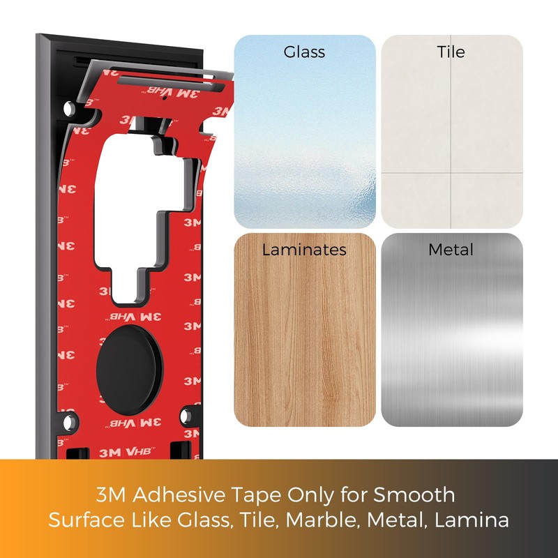 No-Drill Adhesive Doorbell Mount for Ring Battery Doorbell (2020 Release)