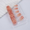 30 uñas postizas cortas ovaladas con degradado en degradado rosa
