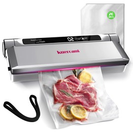 Kueroami Vacuum Sealer - Durable Multi-Use Food Saver Vacuum Sealer Machine, One-Touch Operation, 30-in-1 Efficiency Food Vacuum Sealer Machine with 20 Food Saver Bags