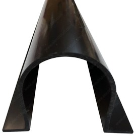 1.5" Wire Guard Raceway - 5 Ft Length - Color: Black