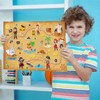 Kosiz 12 Pcs Giant Treasure Island Map Sticker Scenes Include
