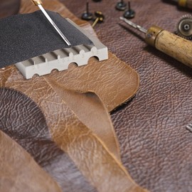 Leather Belt Sander,Faux Leather Grinder - Metal Structure Faux Leather Wide-Edge Trimmer, Grinder Solid Structure For Furniture Home Use