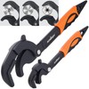 HORUSDY Heavy Duty Pipe Wrench Set, 10” and 15” Self-Adjusting