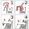 Blinds Clamp Holder, Pack of 8 Blinds Clamp Holder, Universal