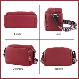 HH Bolso Bandolera Bolso Crossbody Para Mujer Con Bolsillo Moda
