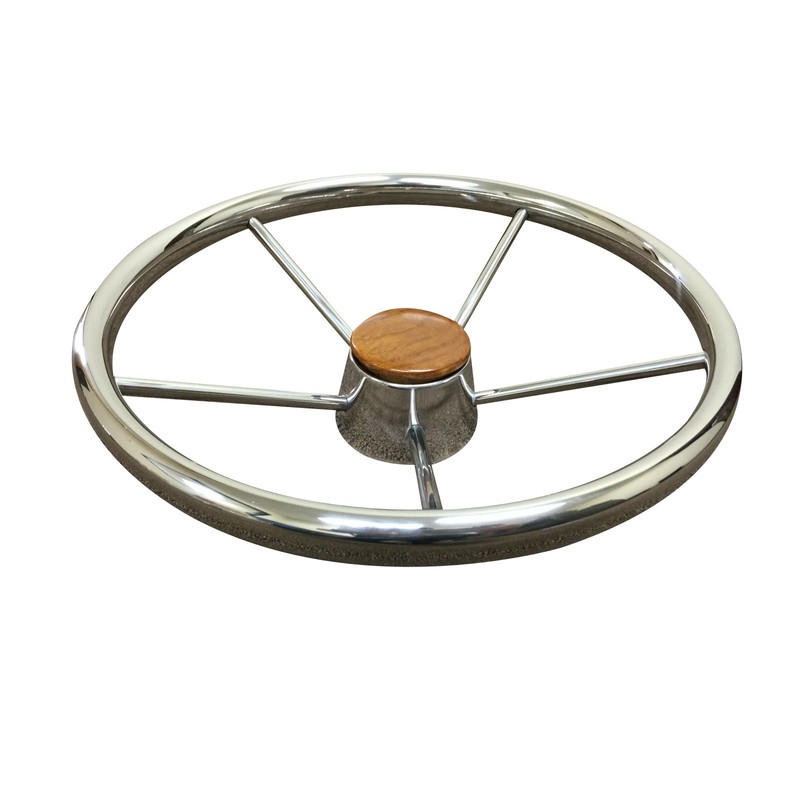 Pactrade Marine 13 1/2" Destroyer SS 304 Steering Wheel 5