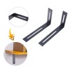 Operitacx Stainless Steel Fixed Brackets Set of 2 Corner for