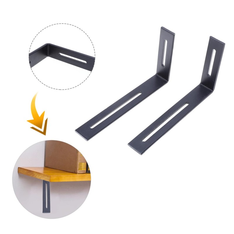 Operitacx Stainless Steel Fixed Brackets Set of 2 Corner for