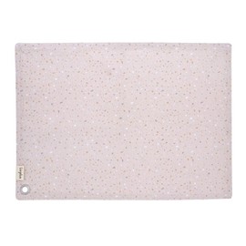 LIV PLUS ランチョンマット 45×33cm 綿 汚れにくい ホワイト LV-0082 テラゾー キッチン