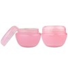Beauticom 12 Pieces 50G/50ML Pink Frosted Container Jars with Inner