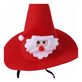 Santa Claus Hat for Cats Xmas Outfits Clothes Puppy Cat Christmas Costume Hat Santa Claus Pattern Cat Cosplay Costume