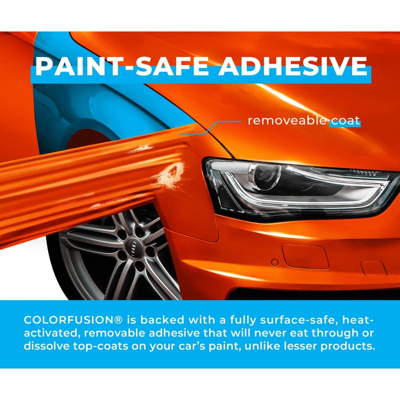 ColorFusion PPF by VViViD, Gloss Flame Orange Dry Apply PPF