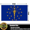 Nuibers Indiana Flag 3x5 FT Sturdy for Outside, Heavy Duty