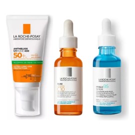 Set De Tres Piezas Antioxidante, Iluminador Y Protector