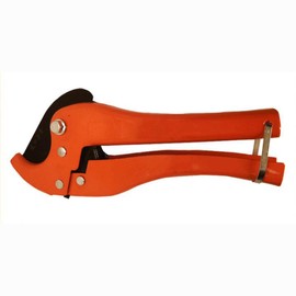 Pipe Cutter for PVC Vinyl Plastic Tube, Conduit Quick Release Ratcheting Cutter, Plumber Tool Accessory