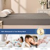 GRT Twin XL Mattress Protector Waterproof, Breathable Bamboo Charcoal Fiber