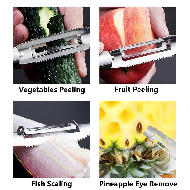 3PCS Potato Peeler, Vegetable Peeler, Orange Citrus Peeler, Ergonomic Non-Slip