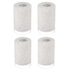 Eidonta 4 Pack White Linen Frosted Glass Lamp Shade Covers,